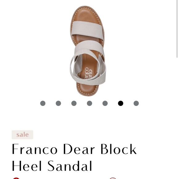 FRANCO SARTO DEAR BLOCK SANDAL in GREY/TAUPE - Picture 7 of 16